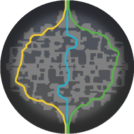 Cursed Apple minimap. Archmother north, Hidden King south.